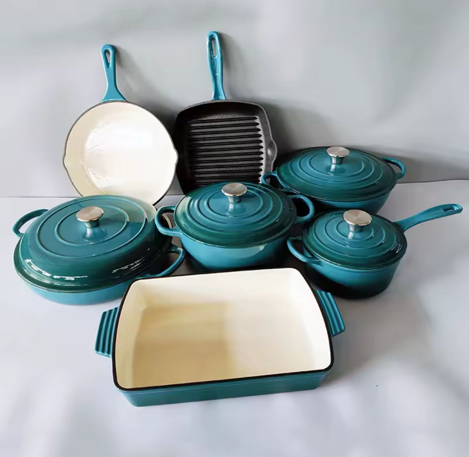 11-Piece Cast Iron Cookware Set image