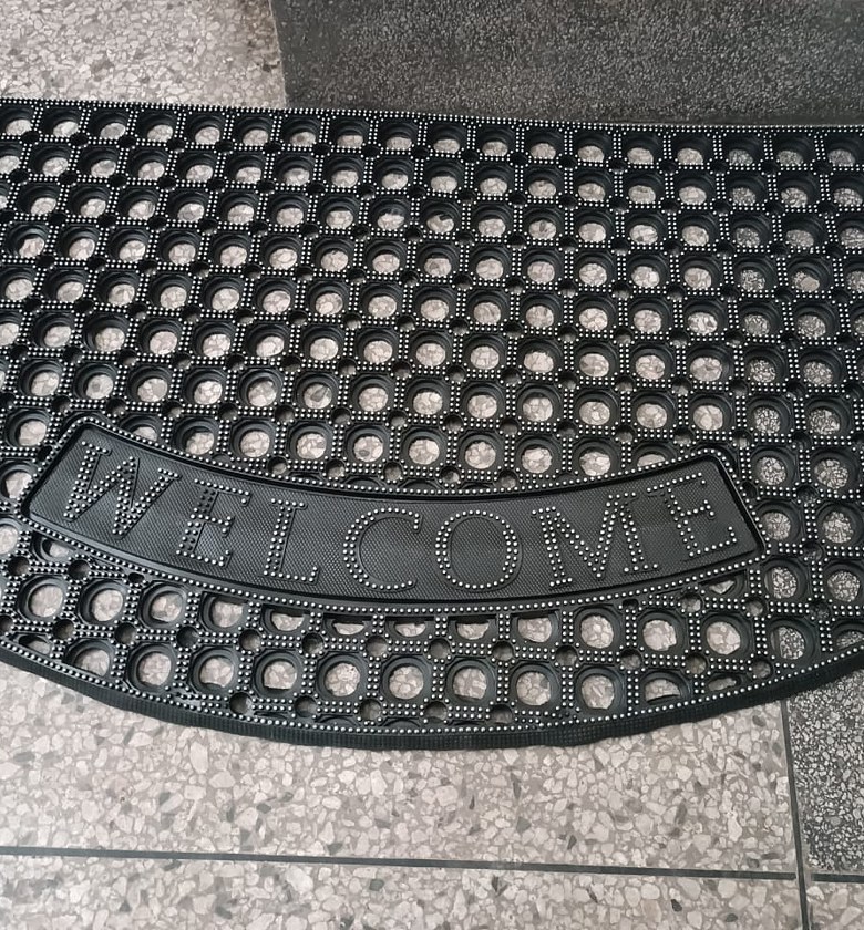 DOOR MAT.   Welcome Home Door mat Heavy Duty Door Mats Non Slip Rubber Floor Rugs Kitchen Carpet image