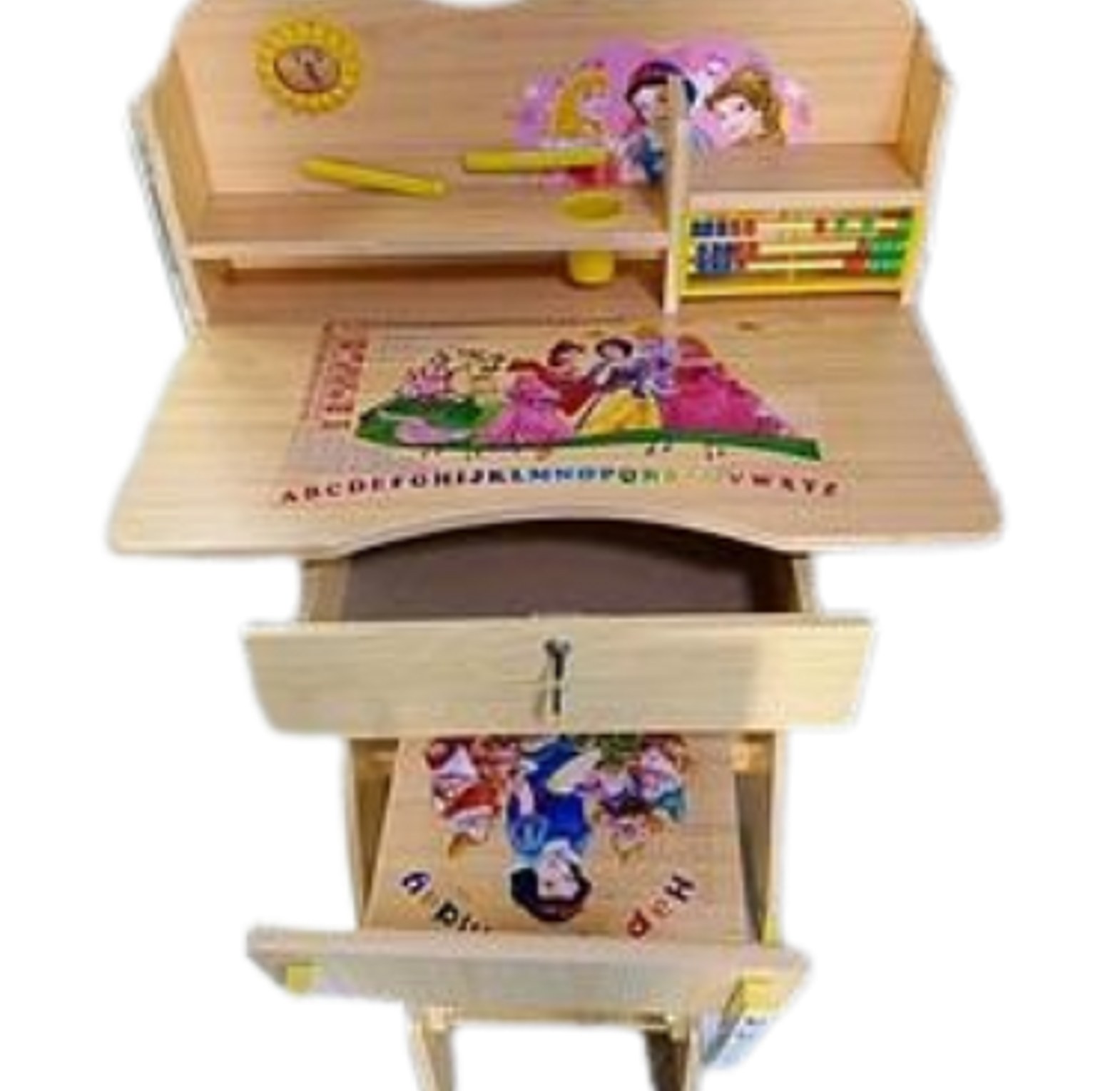 Wooden Kids Study Desk and Chair Set image