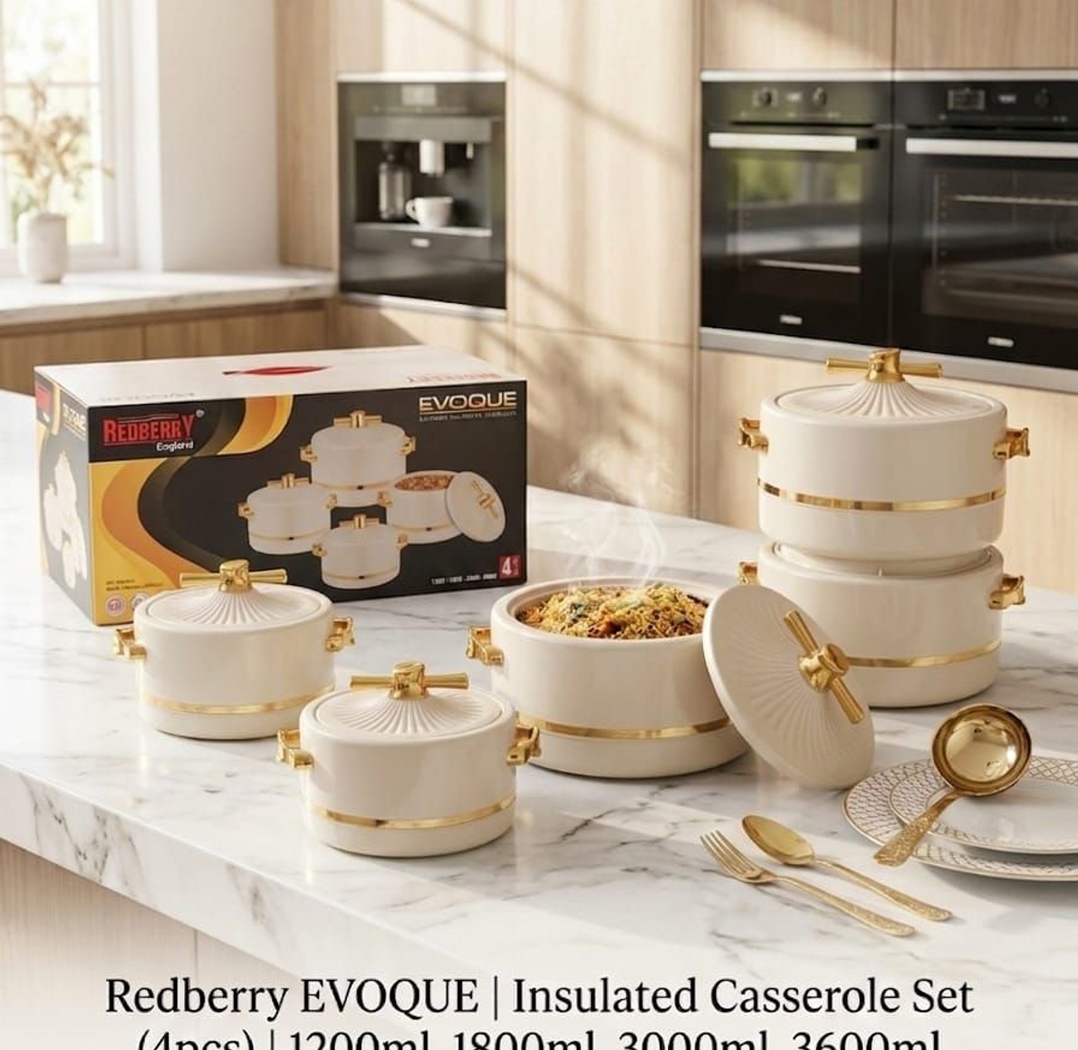 Redberry Premium Range “Evoque” Designer Plastic Hotpot Set (4-Piece) image