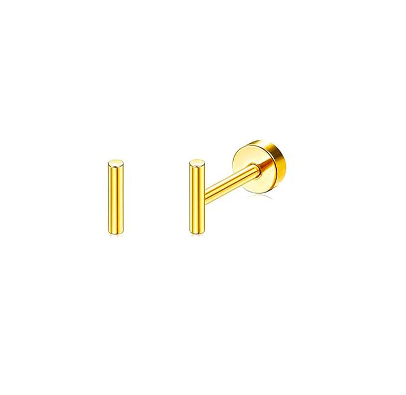 Gold bar studs image
