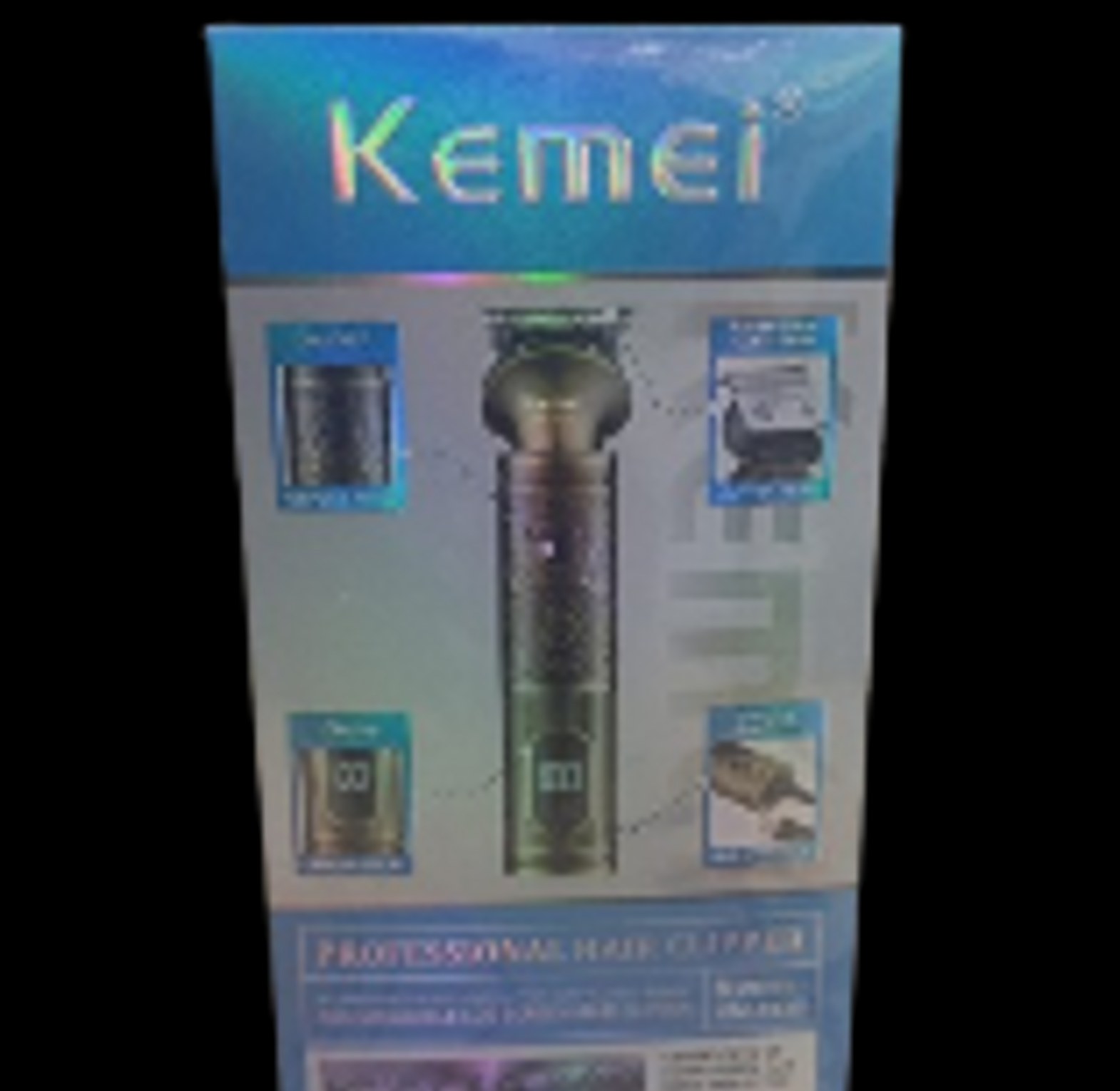 Kemei KM-1636 Professional Rechargeable LCD Screen Hair Clipper.  image