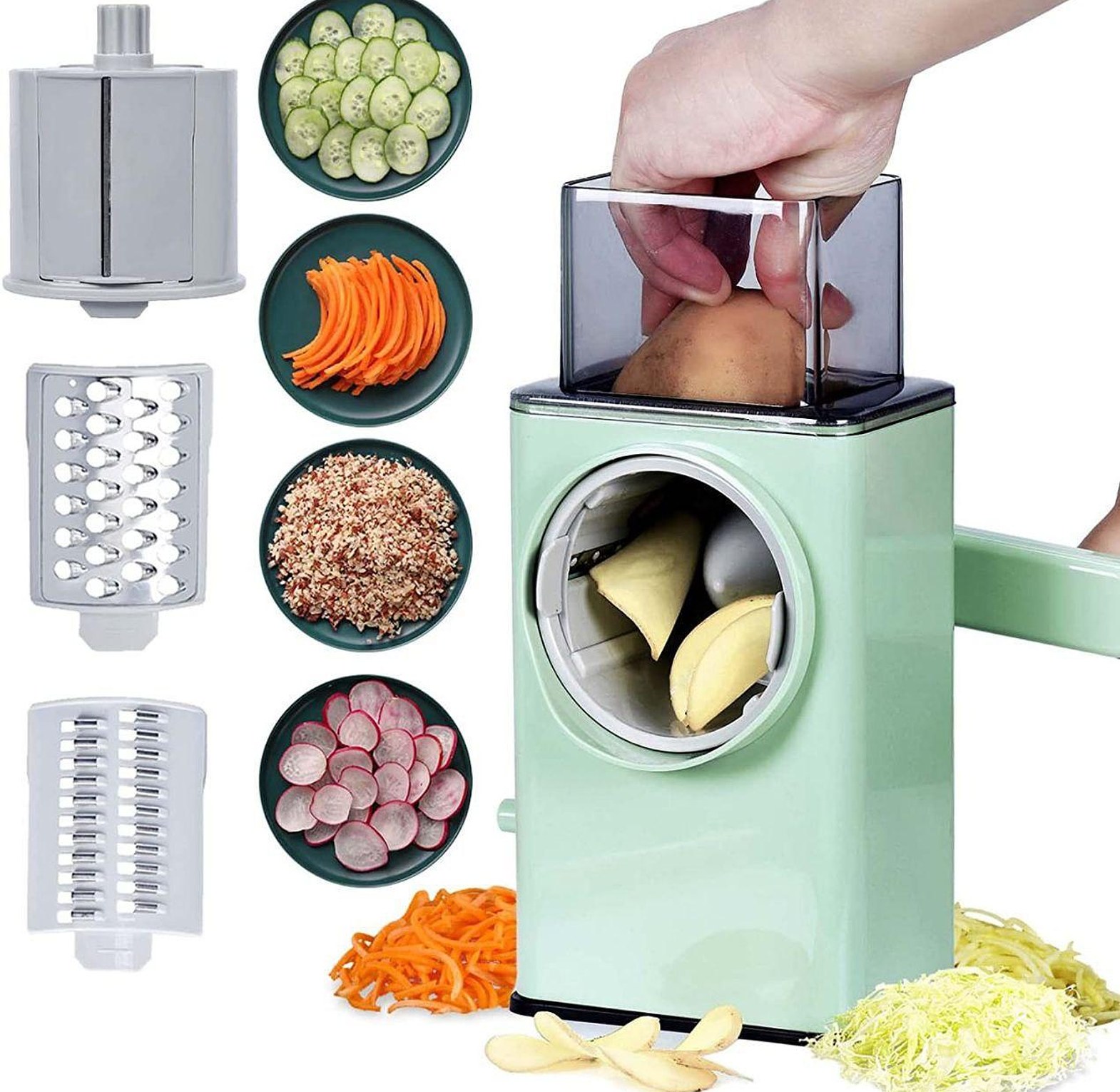 Stormy Manual Vegetable Slicer/Cutter Shredding, slicing vegetable in the kitchen has never been easier.  image