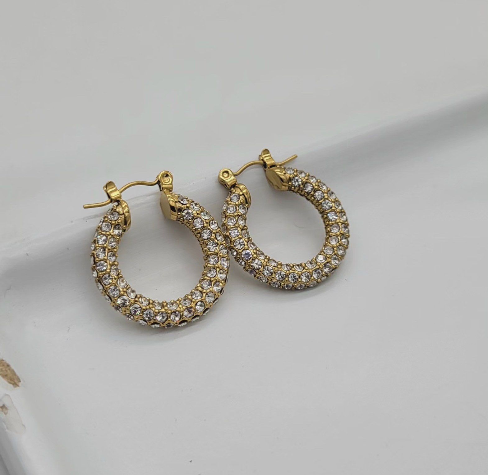 Yvonne rhinestone hoop image