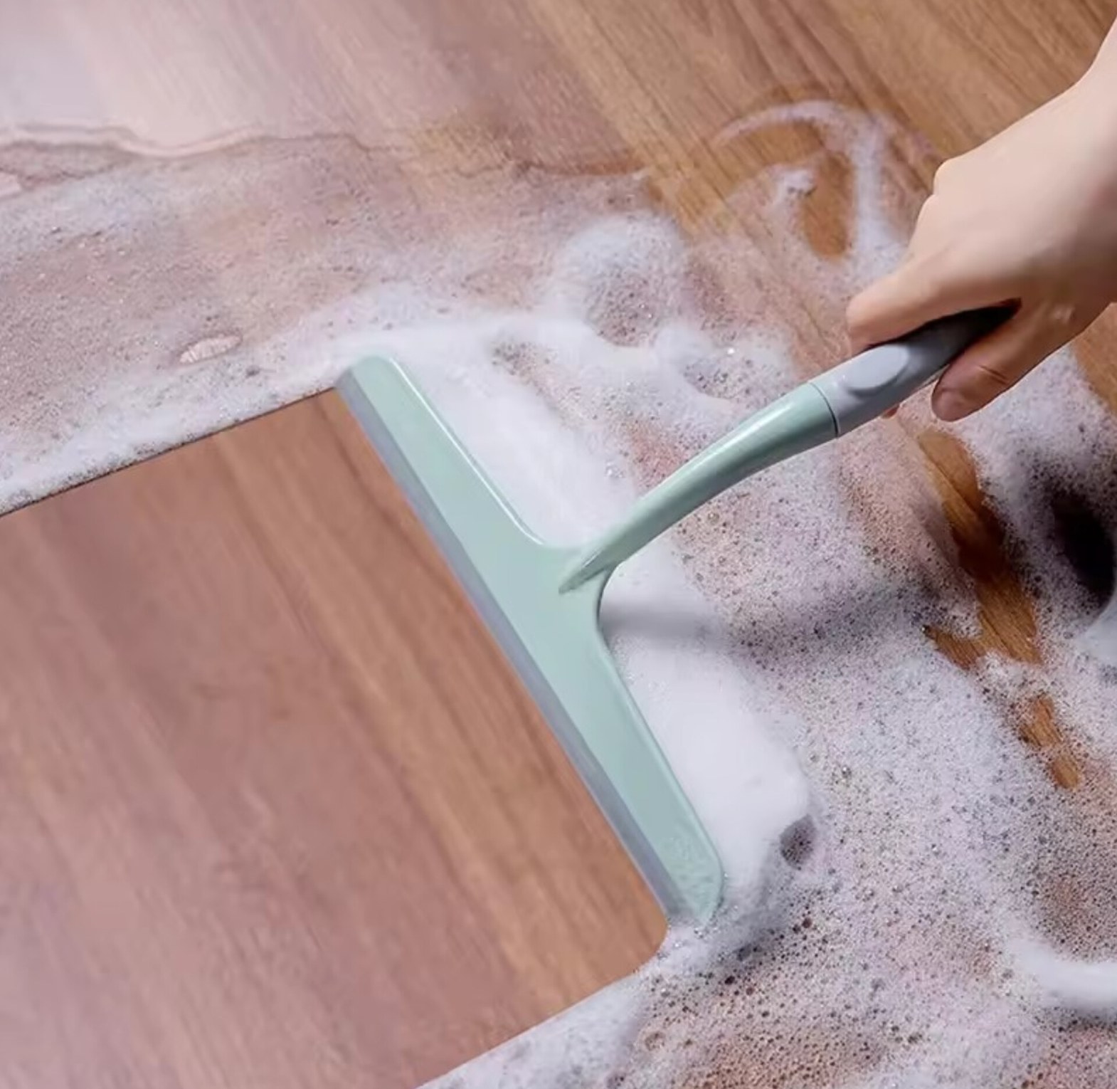 Multi-Purpose Glass Squeegee and Window Wiper for Streak-Free Bathroom, Mirror, and Car Cleaning image