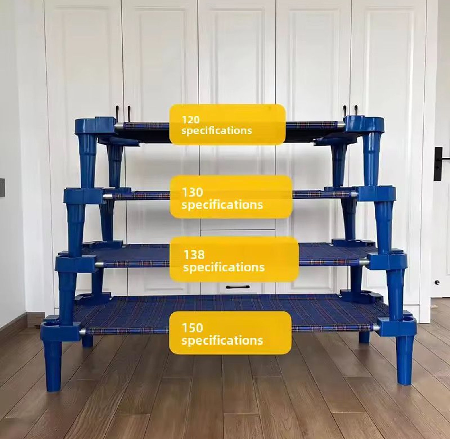 Stackable Kindergarten special plastic canvas bed bed Nursery lunch break bed image