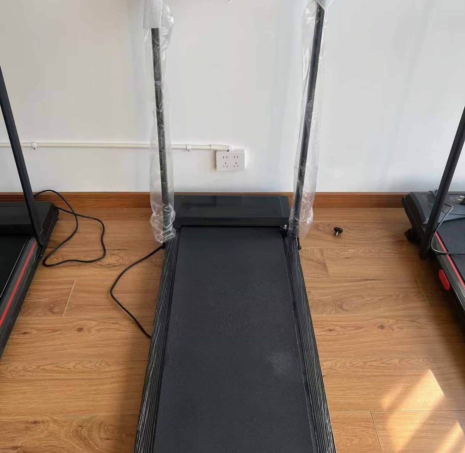 8-Speed Foldable Walking Pad Treadmill with Handlebars image