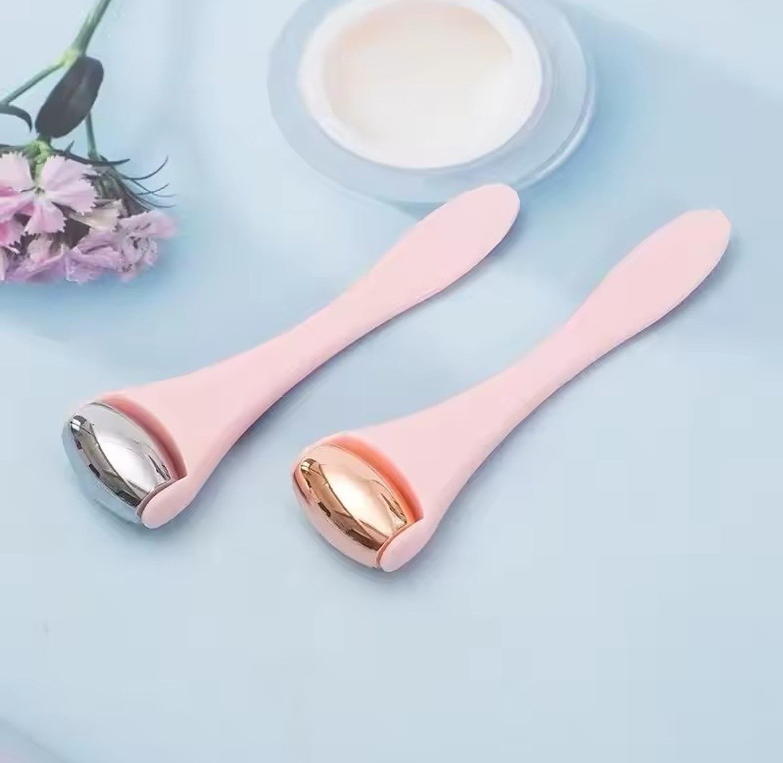 Mini stainless steel cooling face roller image