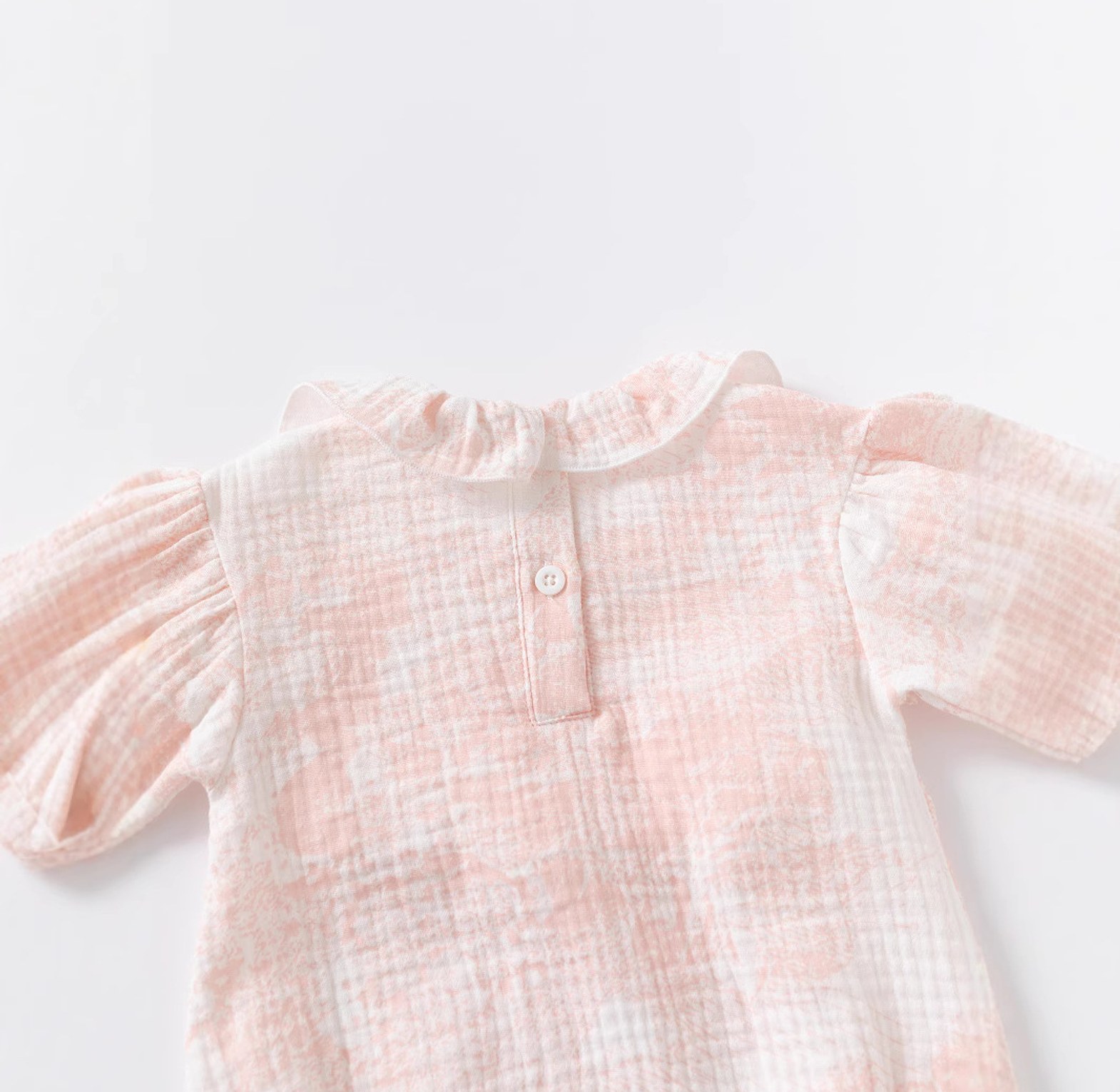 Pink Petal Muslin Romper image