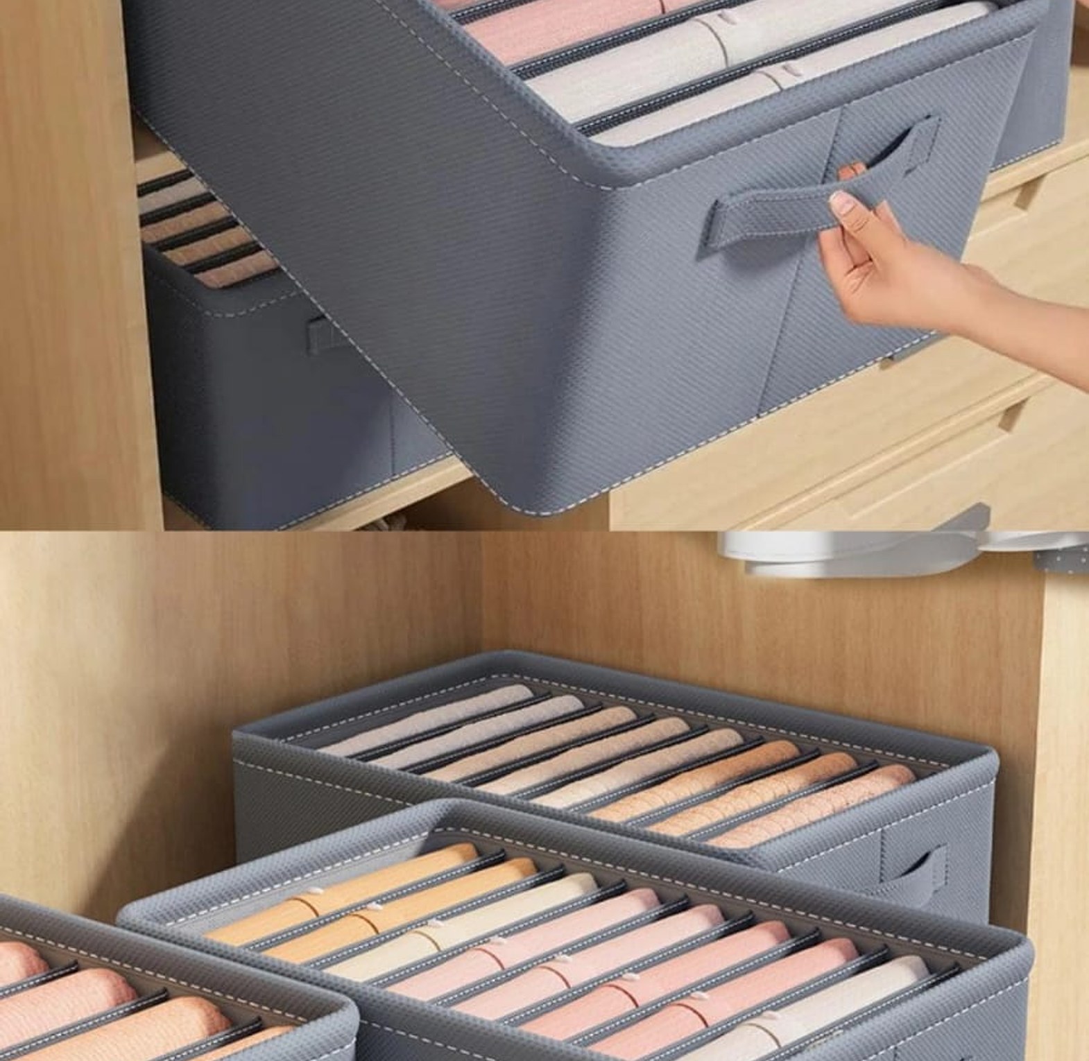 7 Grid Thicken Clothes Organizer image
