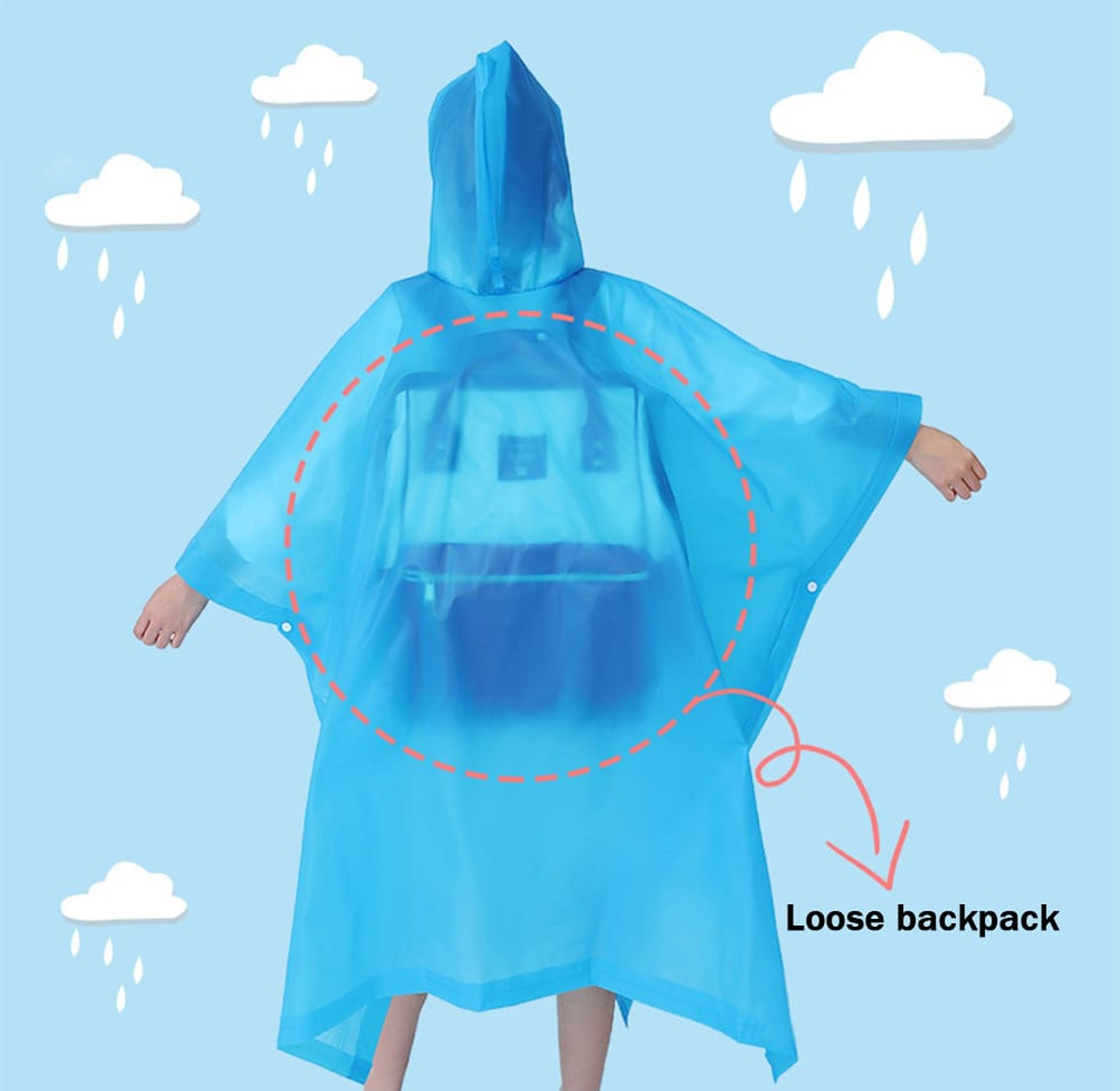 Kids Outdoor Rainwear Reusable image