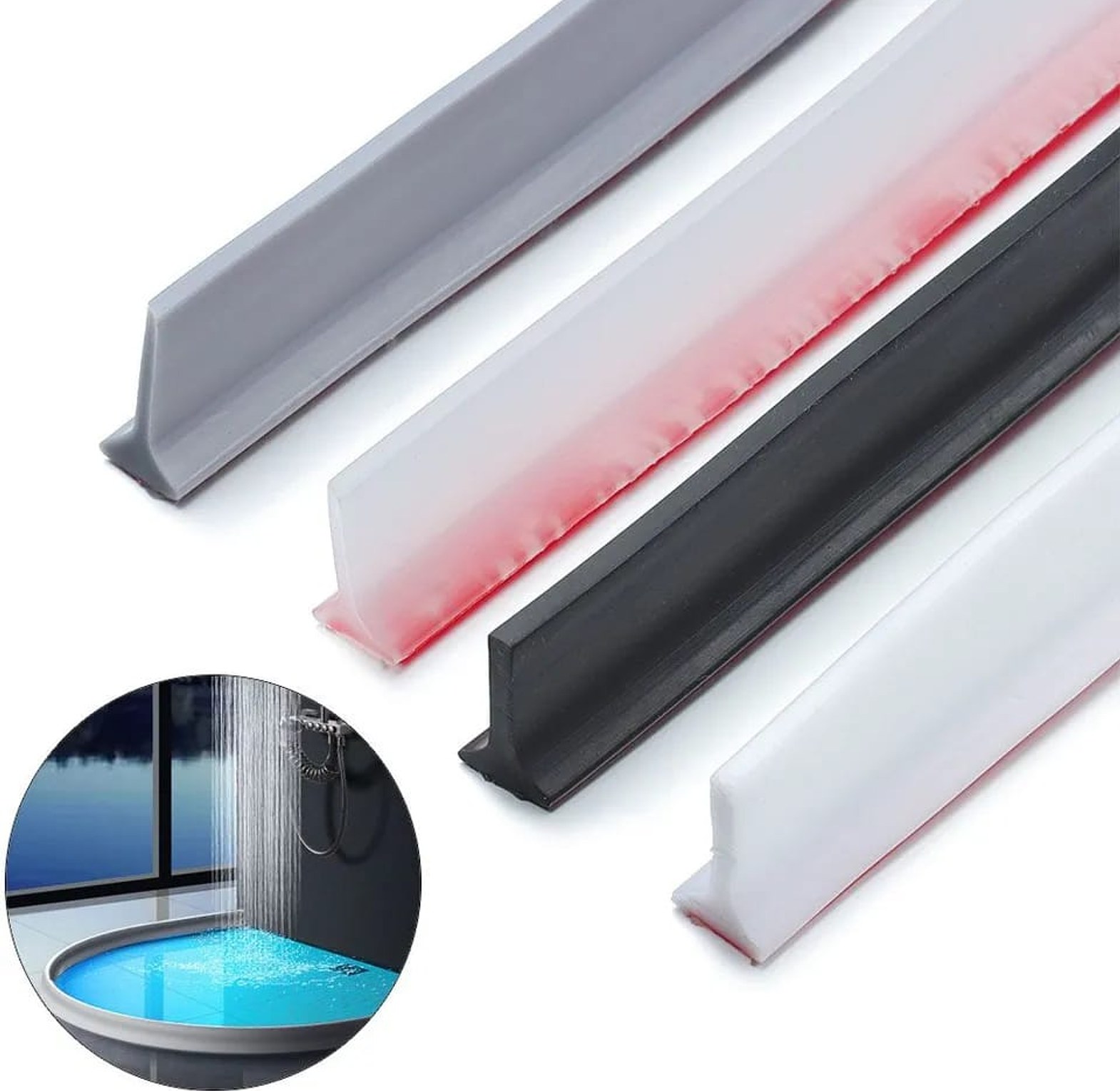 Silicone Shower Water Stopper Barrier image