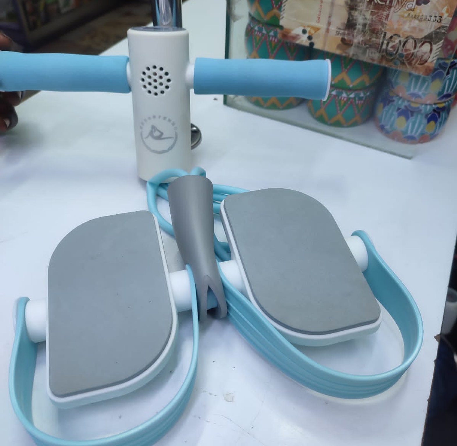 Yoga Pedal Puller Band With Timer, Resistance Band image
