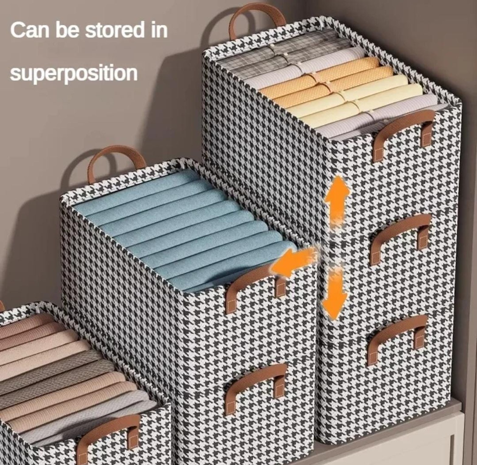 Foldable Clothes Storage Box and Organizer image