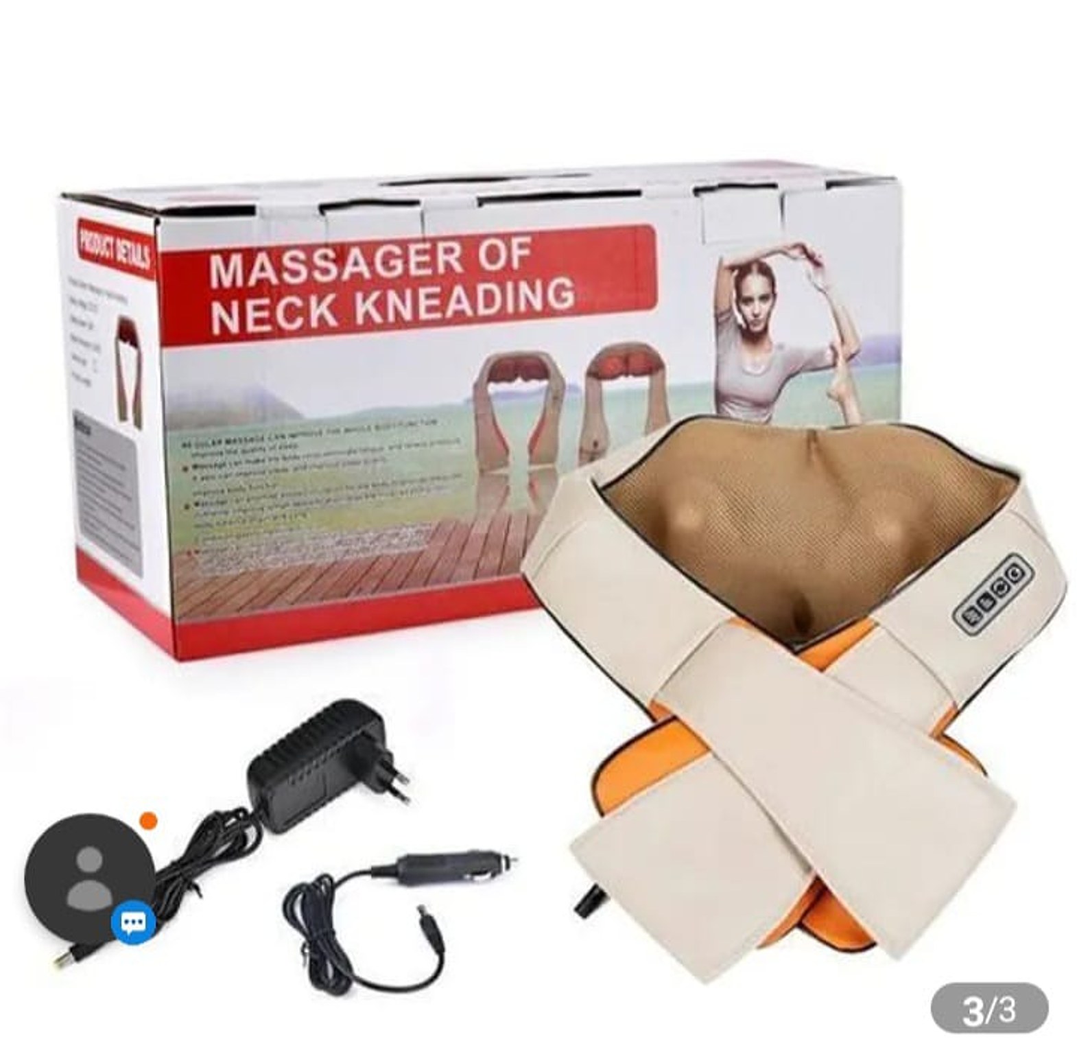 Neck & Back Massage Kneading Full Body Massager image