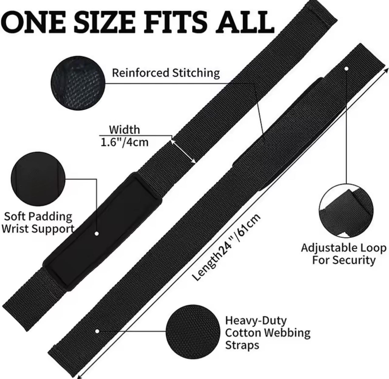 Weightlifting Straps Anti-Slip Silicone image