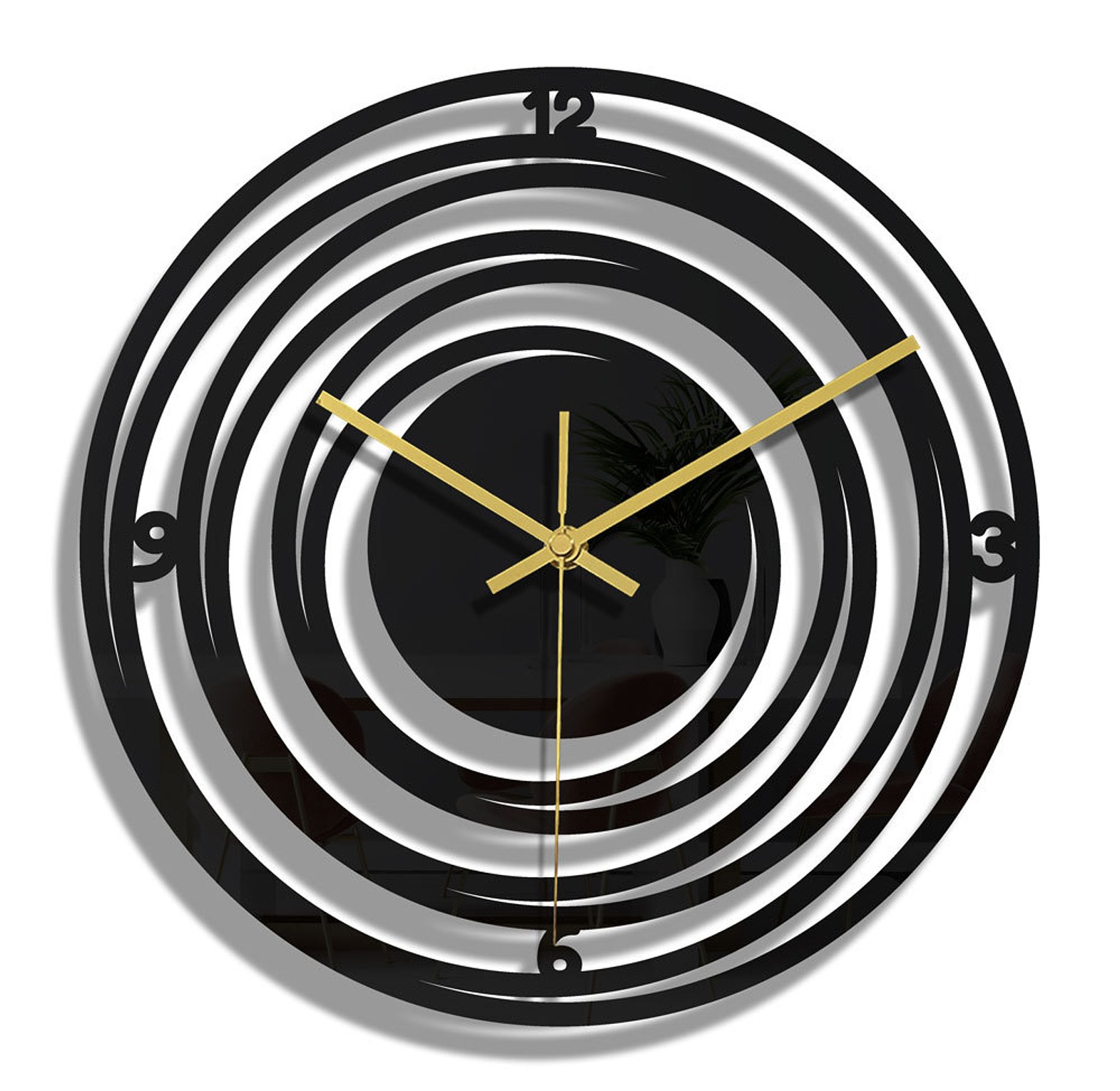 Fashion wall decor Wall Clock 3D  image