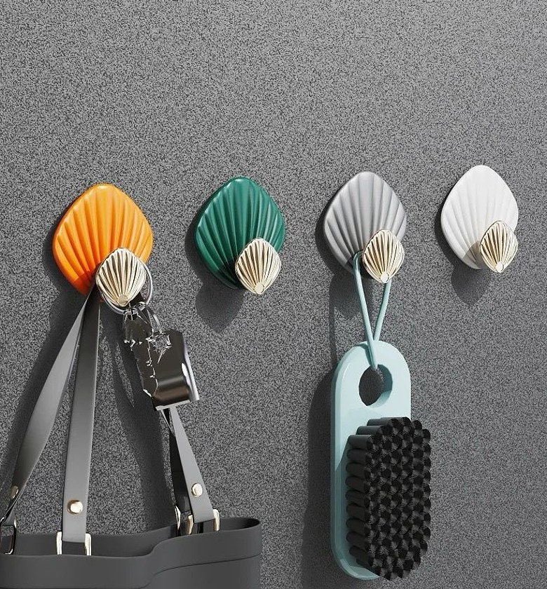 Creative Shell Shape Wall Hooks image