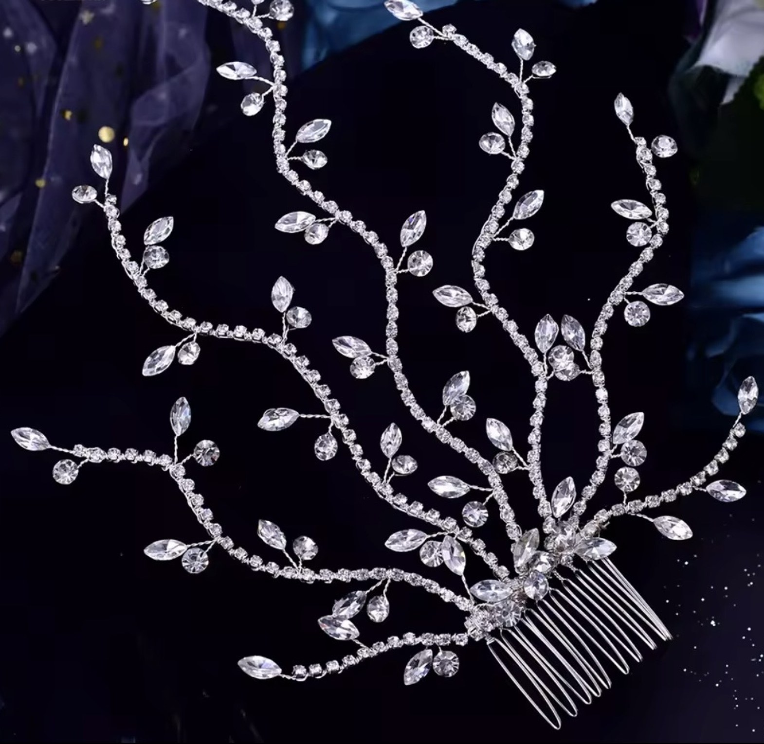 Sylvana Crystal Vine Bridal Headpiece image