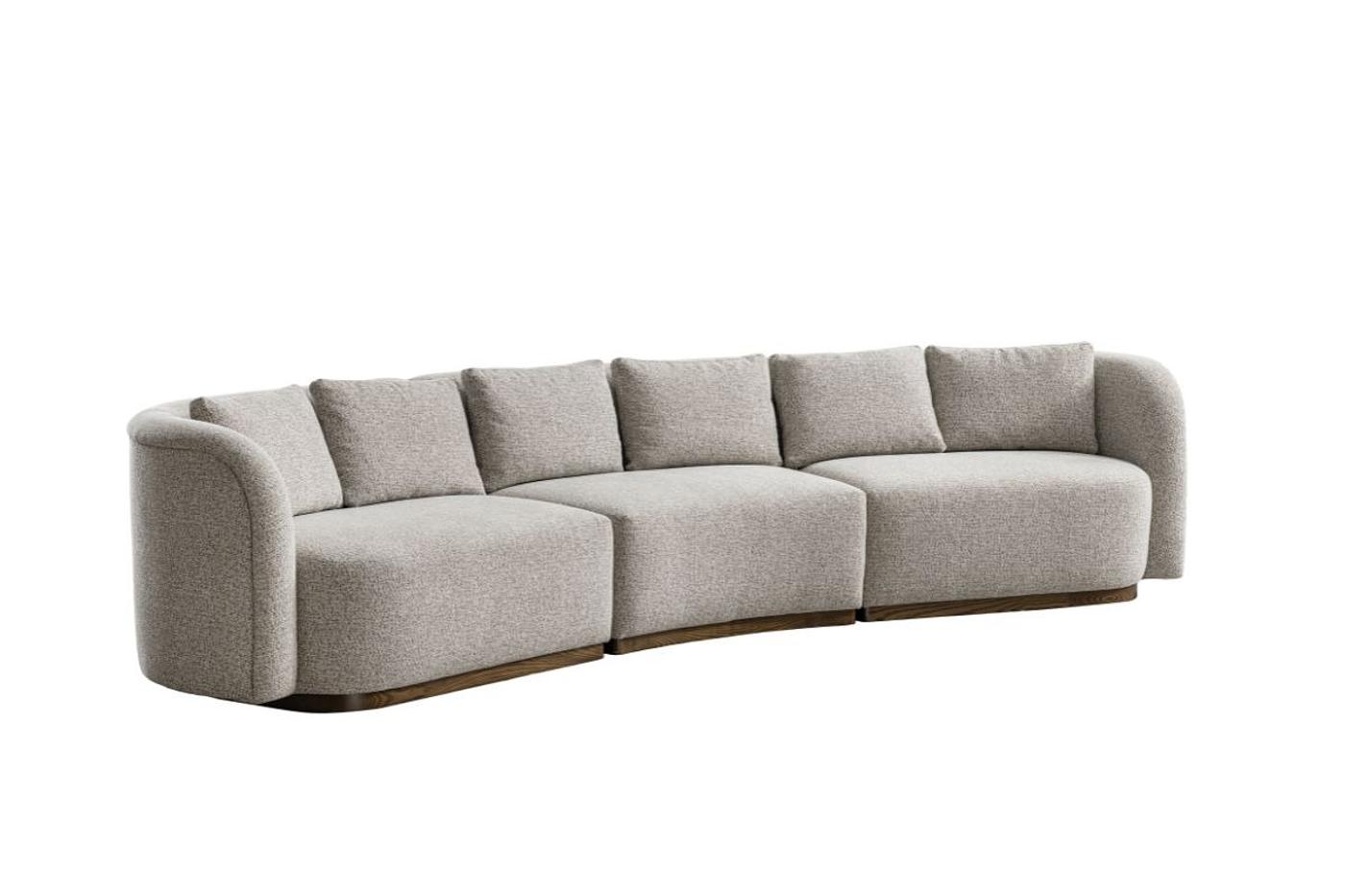 MILO Fabric Corner Sofa + 2 Single Seaters image 5