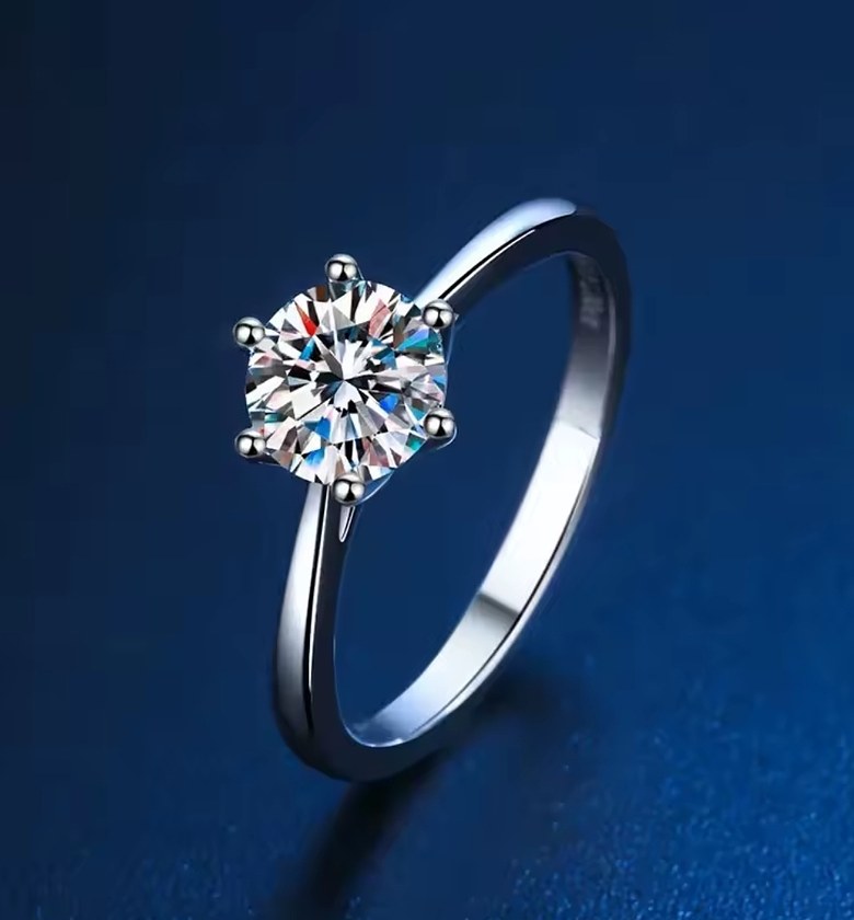 Stainless steel, cubic zirconia engagement proposal ring ring  image
