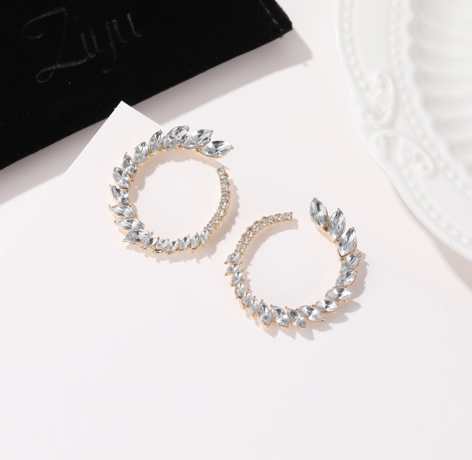 Crystal statement earrings  image
