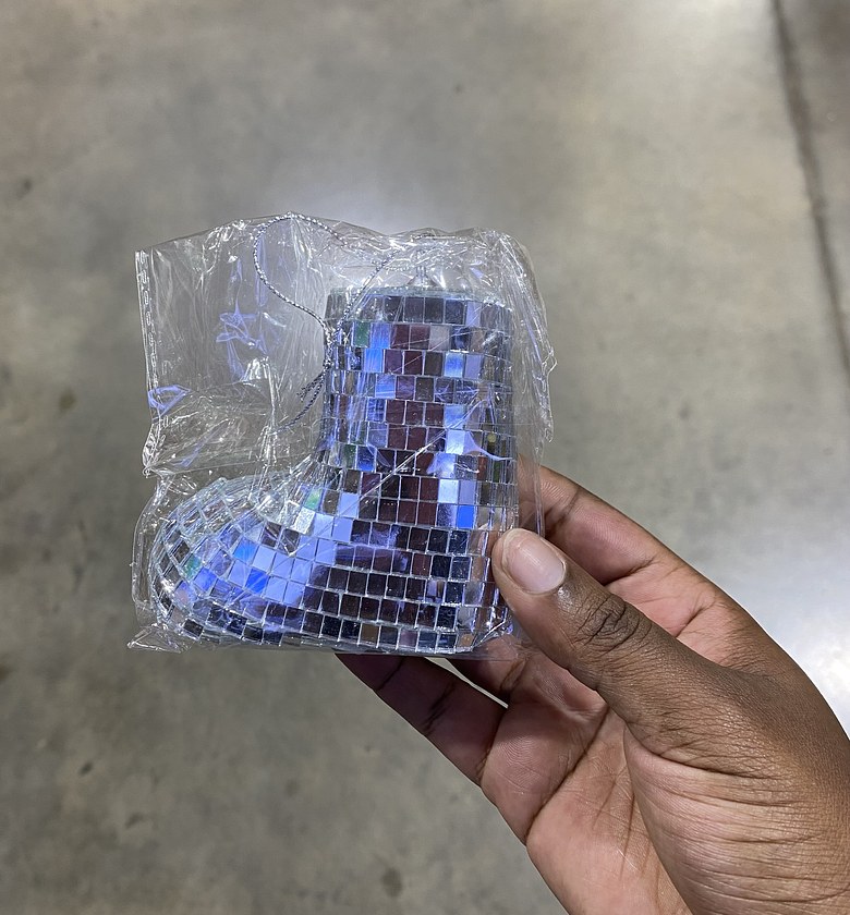 Christmas pendant disco boot  image