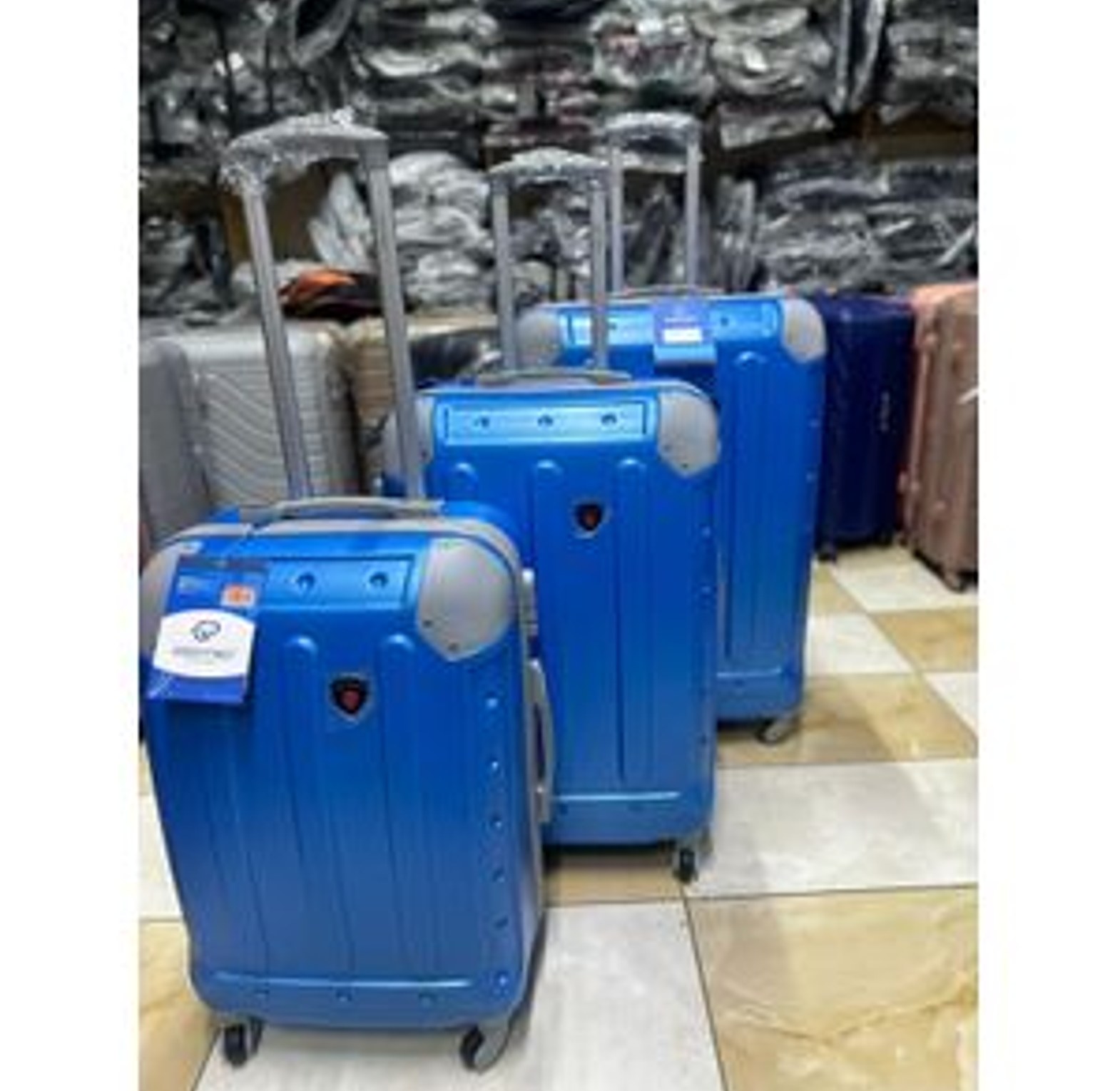 3 IN 1 fiber Luxurious  SUITCASE BRIEFCASE TRAVEL Bag size 4 image