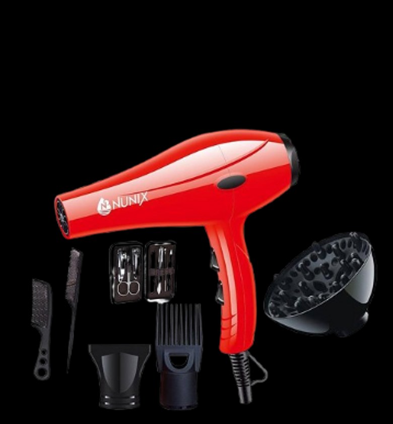 Nunix Hair Blow Dryer With Beauty Accessories HD-01C  image