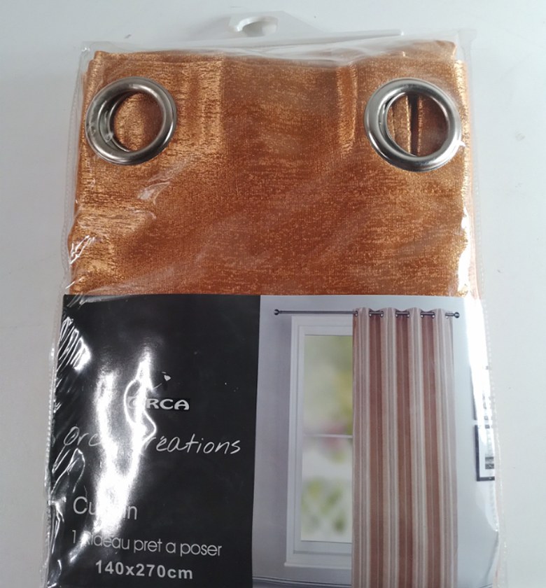 CURTAIN (8 RINGS/BLACK-OU image