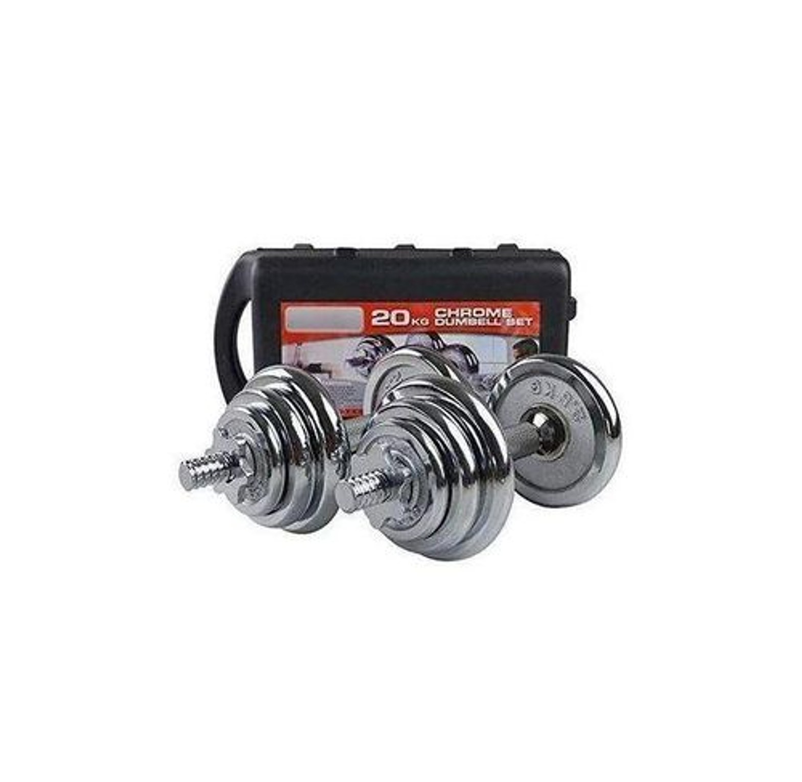 20KG GYM ADJUSTABLE DUMBELL WEIGHT LIFTING SET FOR BODY FITNESS AND WEIGHT LOSS. image