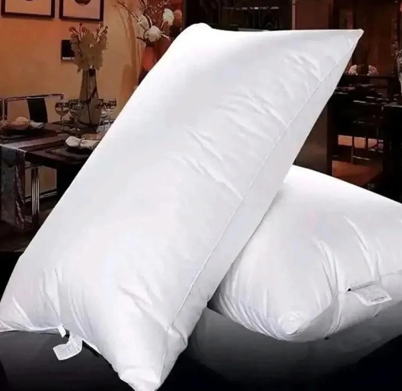 White  Compressed Fibre bed Pillows image