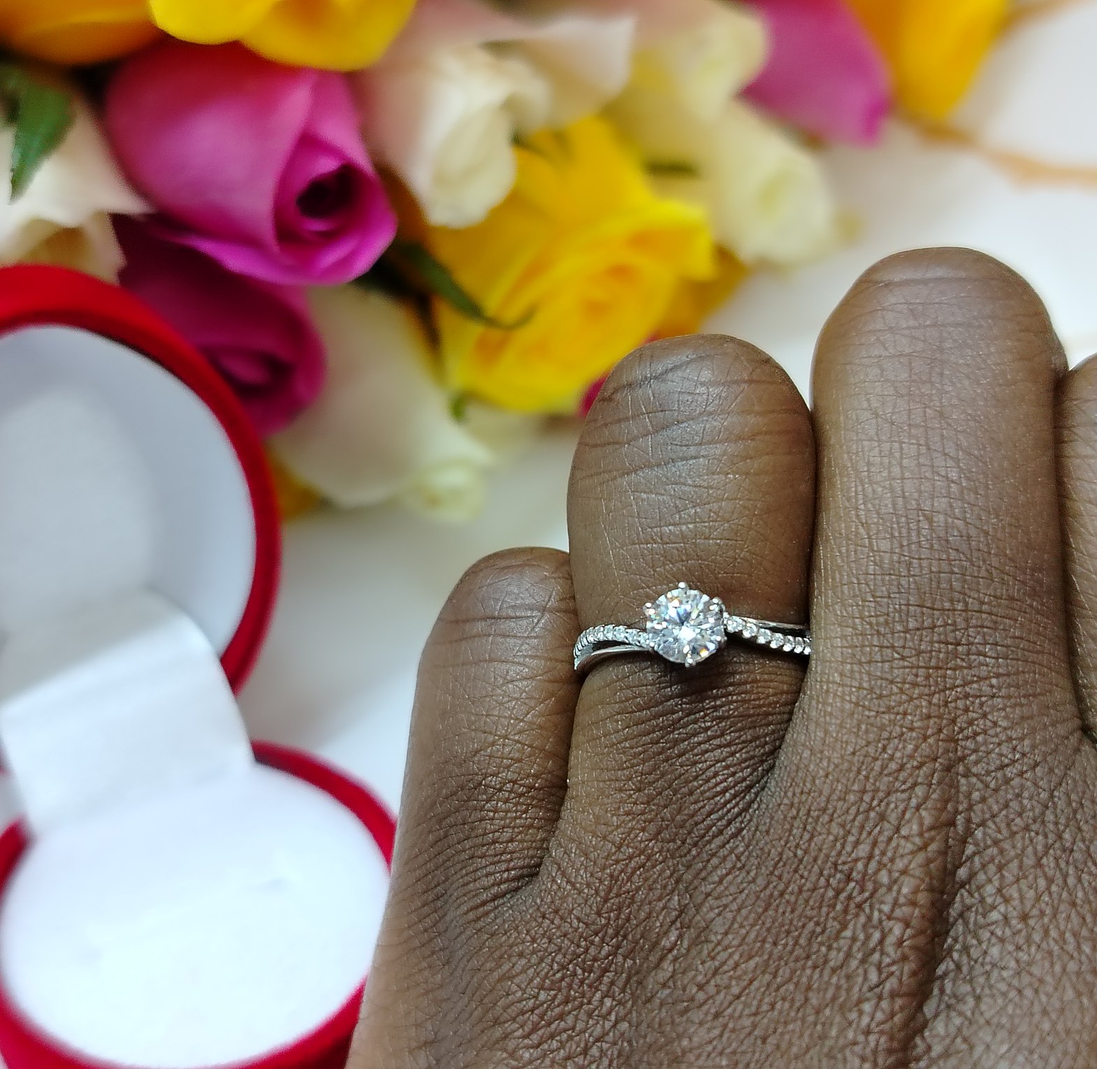 Sterling silver promise ring  image