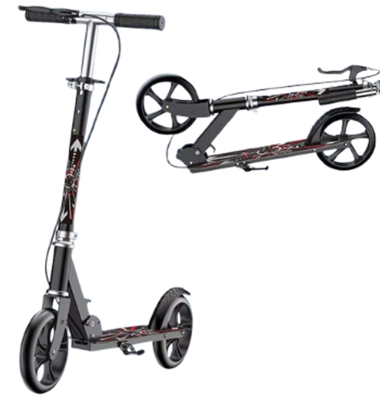 Foldable Adjustable Scooter For 8YRS To Adult Kick Scooter With Hand break image