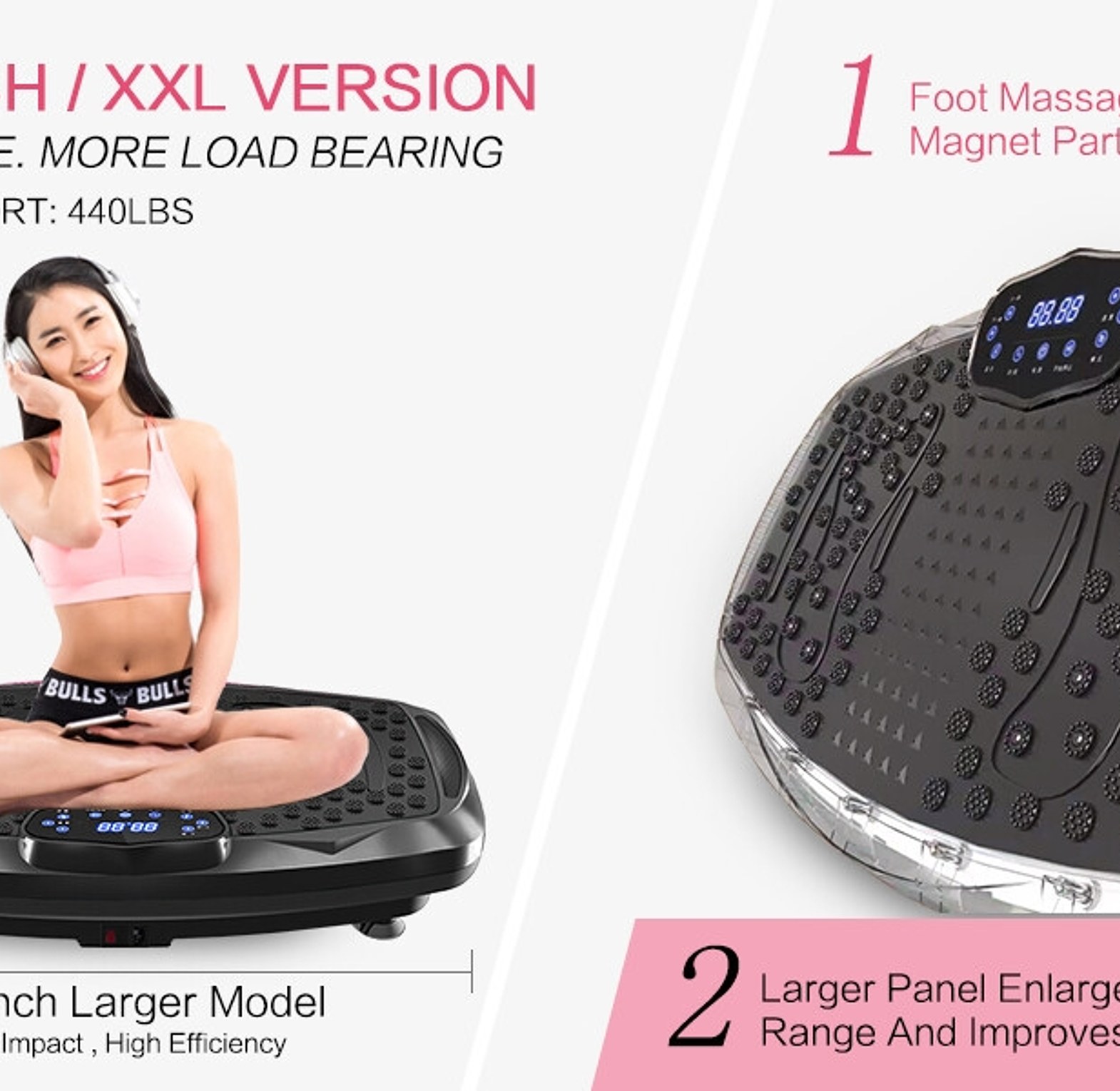 Hot Selling Vibration Plate Exercise Machine With Remote Control, Vibration Platform, Whole Body Workout Machine, Fitness Machine, Foots Massage, Pain Relief, For Weight Loss Shaping Toning Wellness Home Gyms Workout Home Office, image