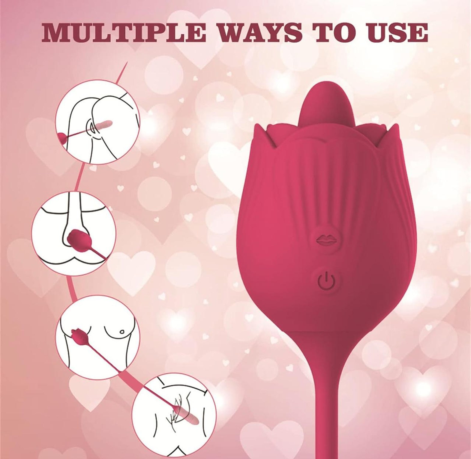 T50-Rose Dildo Vibrator image