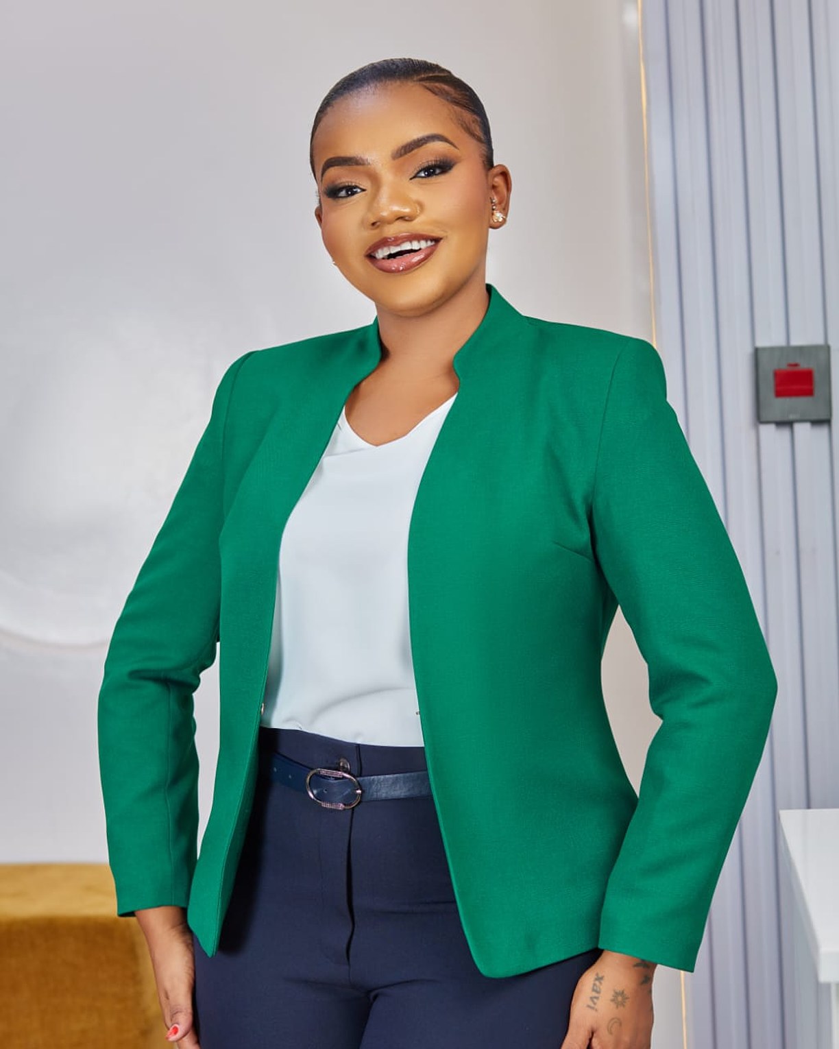 Premium Turkish Green Structured Blazer image