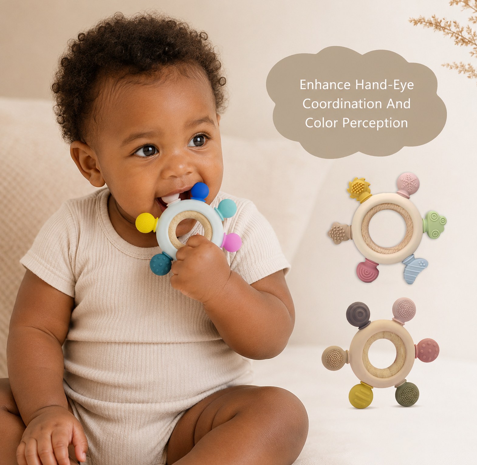 Orbit Wooden Sensory Teether image