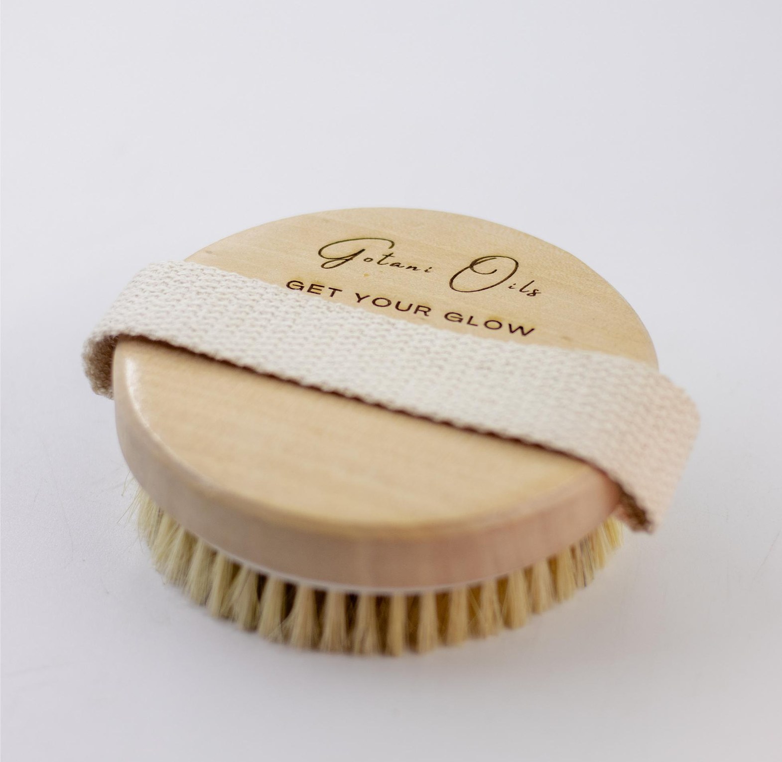 Natural Bristle Dry Brush for Lymphatic Drainage & Exfoliation image