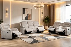 ANDRIA 7 Seater Fabric Recliner (3+2+1+1) thumbnail 1