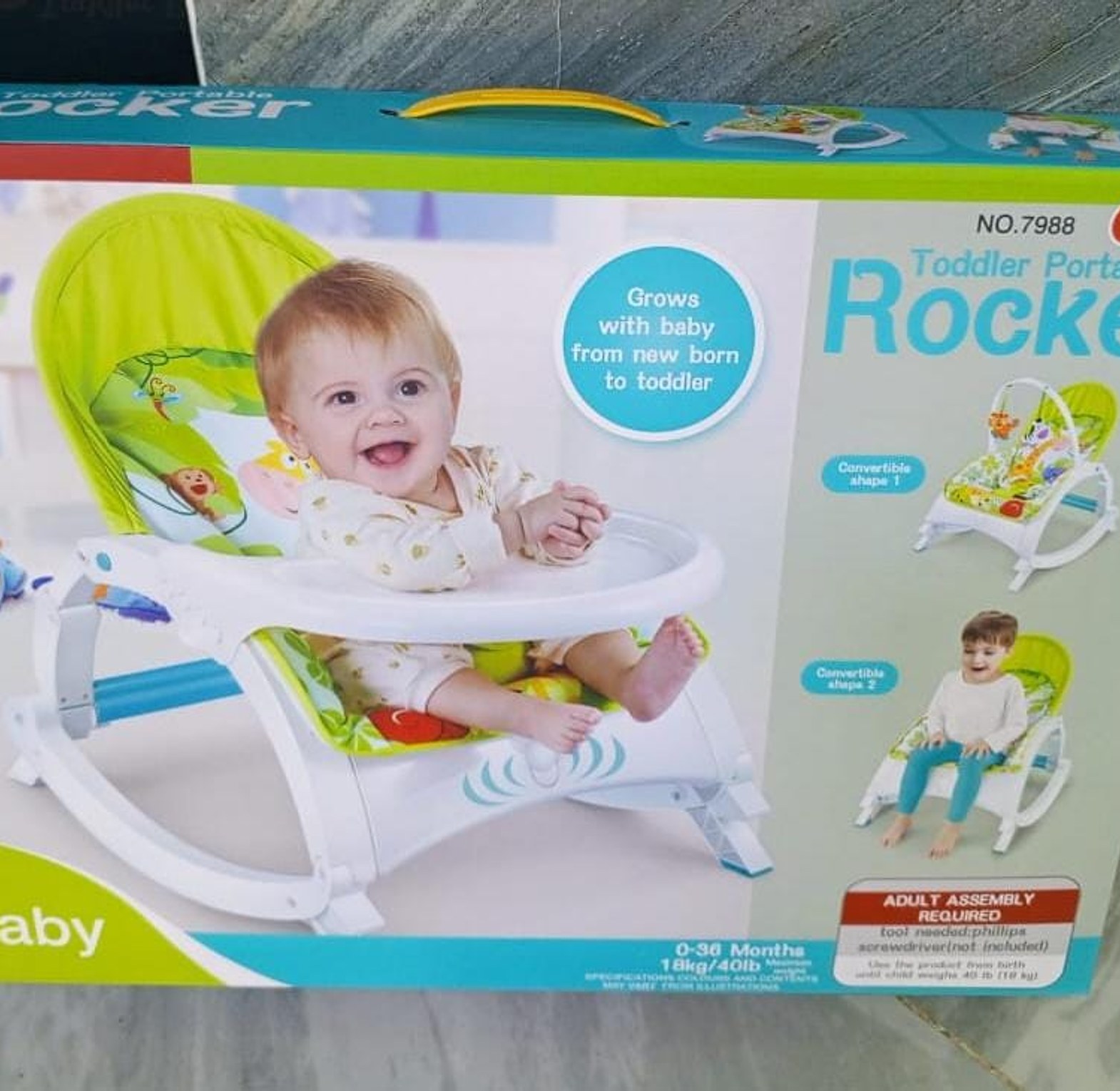 Quality Affordable 3in1 Baby rocker  Max weight 18kgs  Vibration/melody. IDEAL GIFT image