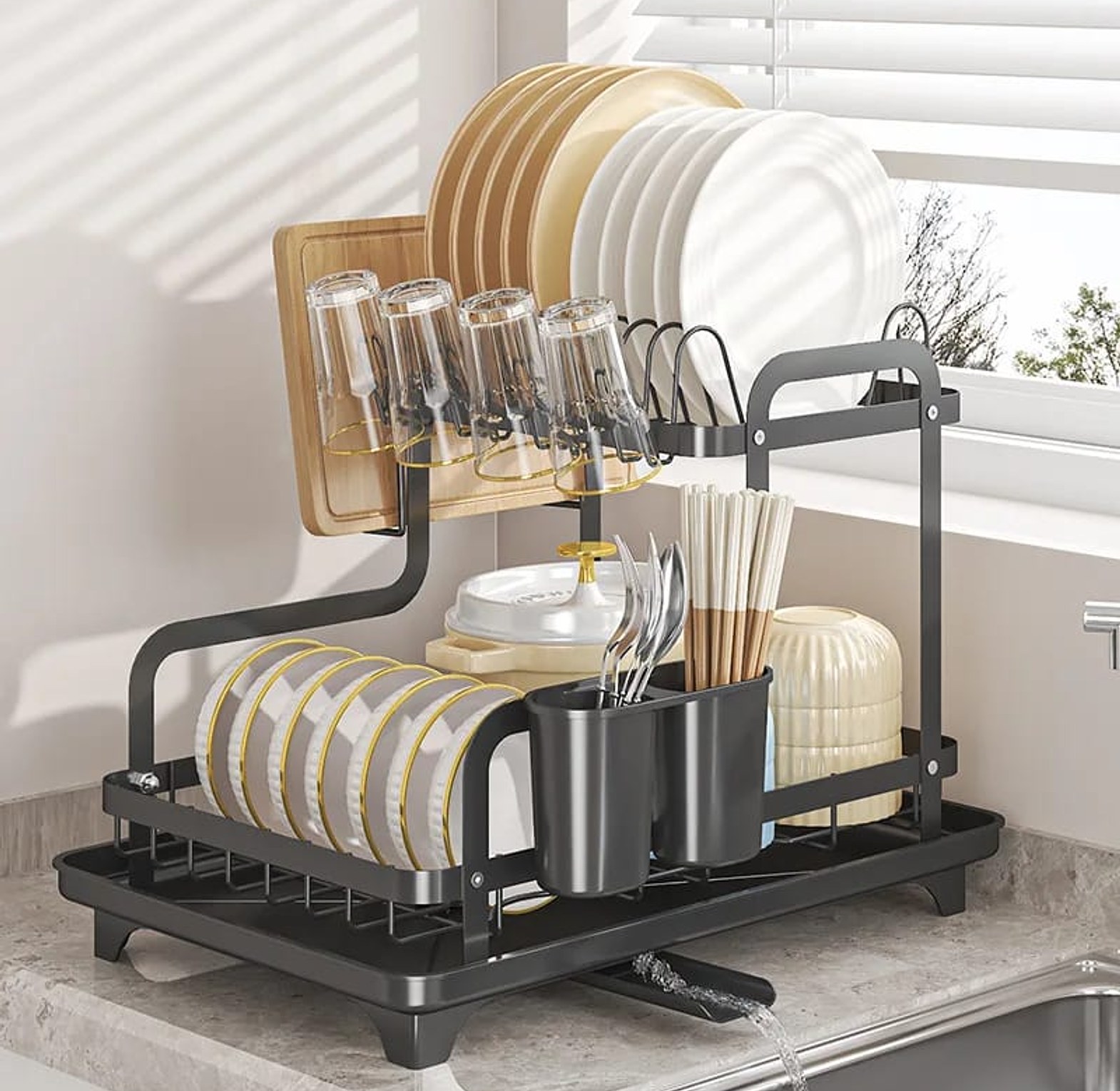2 Tier Dish Drying Rack  image