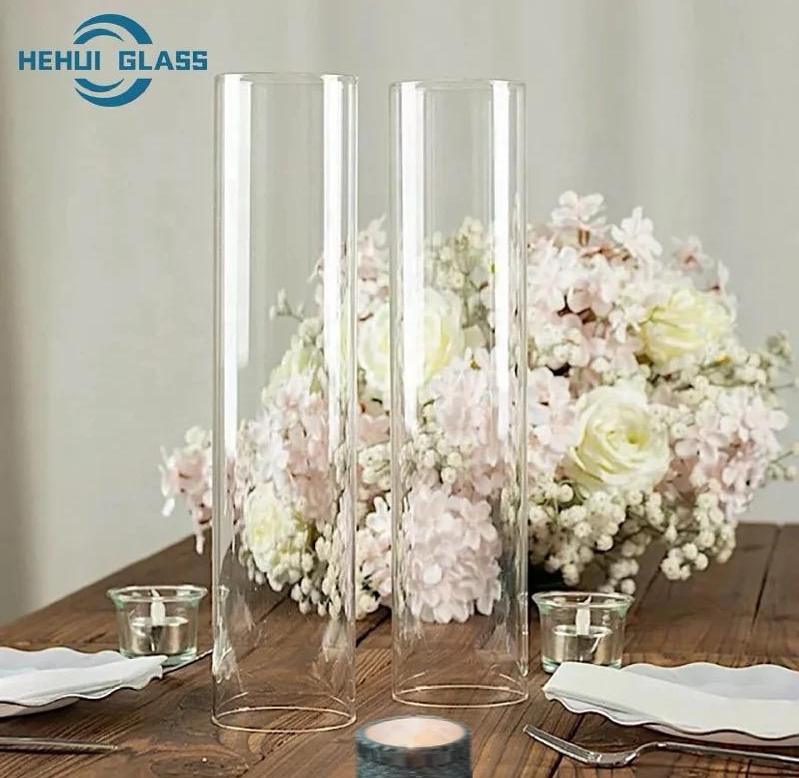 Modern creative clear  glass vase  image