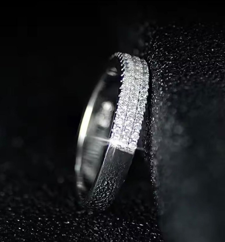 The Trilogy Pave Commitment Ring image