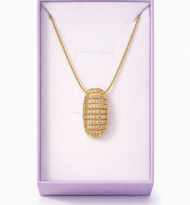 Rhinestone Pendant Necklace image