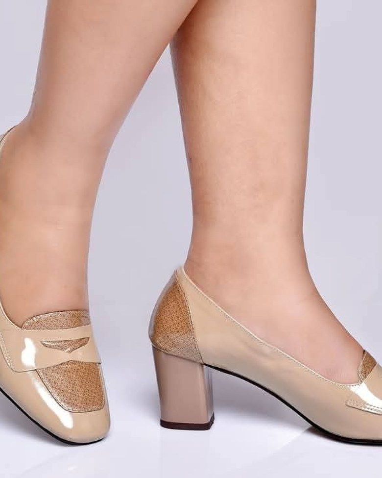 Elegant Turkish Beige Leather Women’s Shoes image