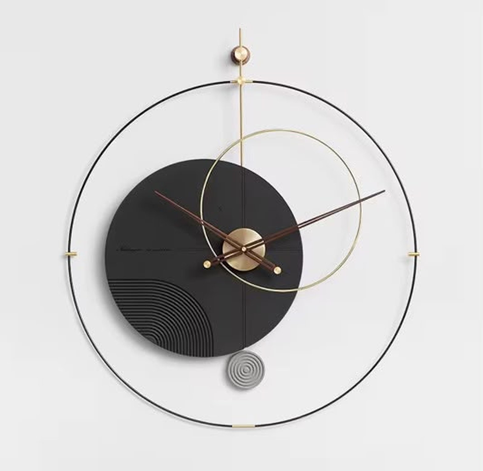 Abstract Luxury Wall Clock (Black) image