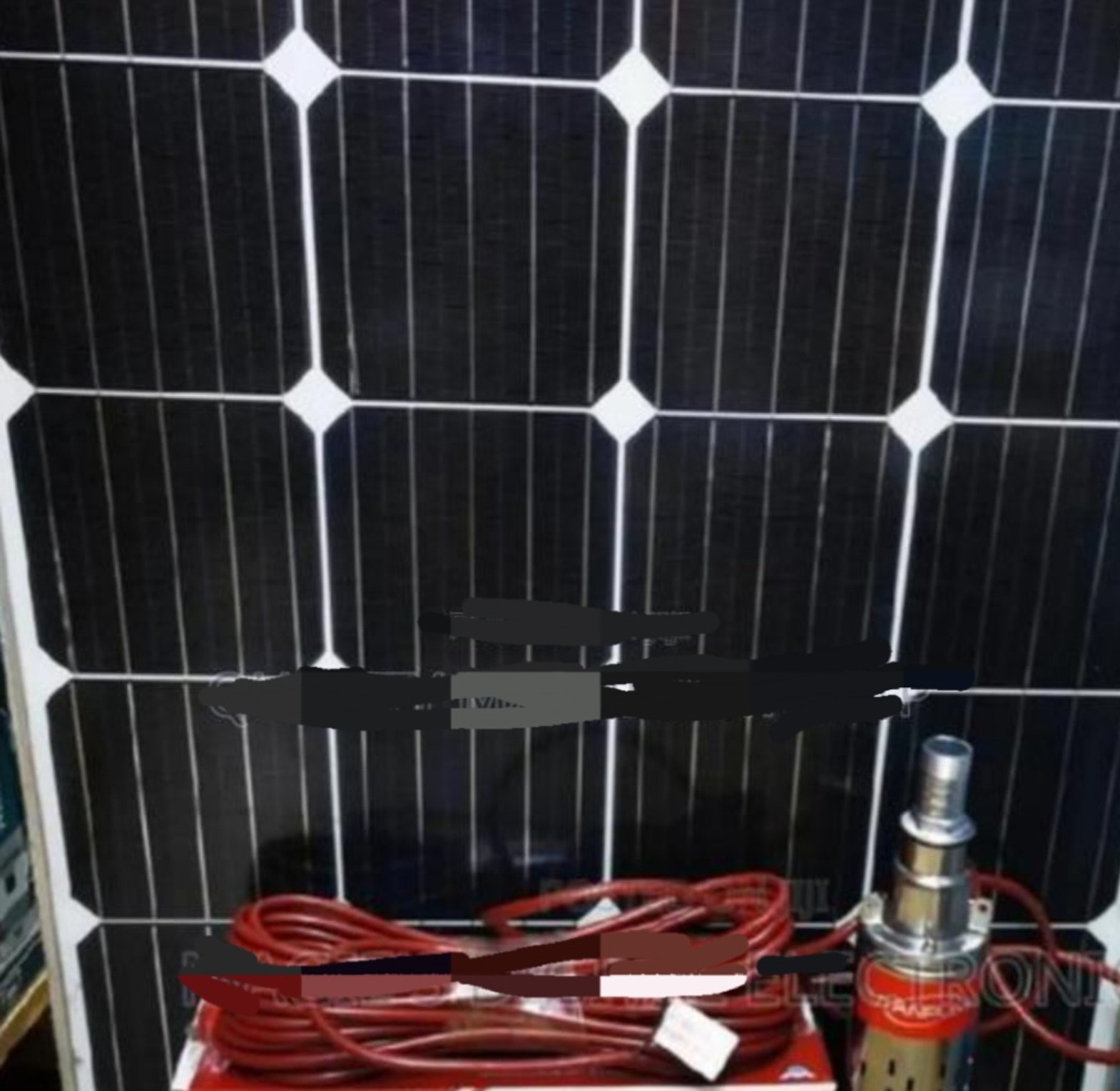 Rutan pump 250watts 50m complete solar kit image