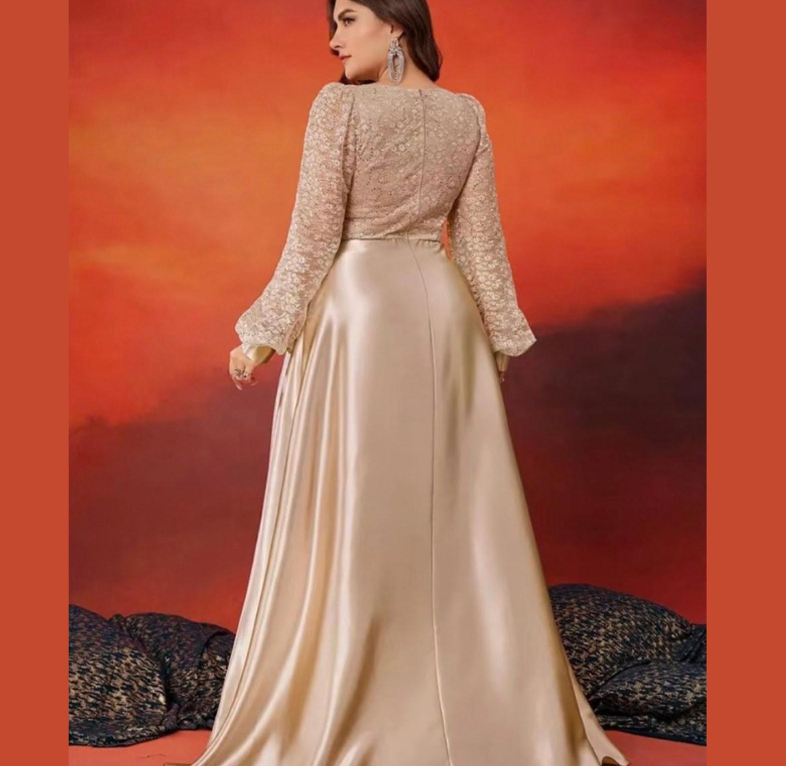 Aurelia Embellished Satin Gown image
