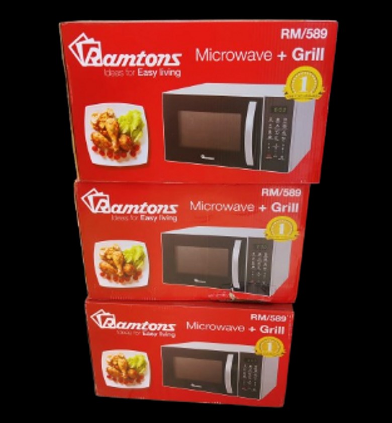 Ramtons RM/458 - Digital Glass Microwave With Grill Capacity 23 ltrs image
